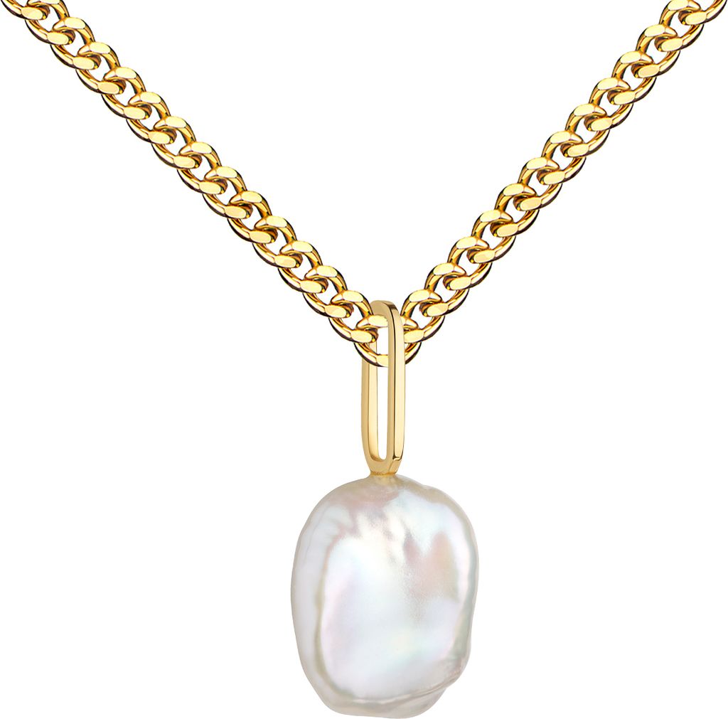 Anhänger Keshi-Perle Ketten-Anhänger 333 Gold für Damen. Produktbild 