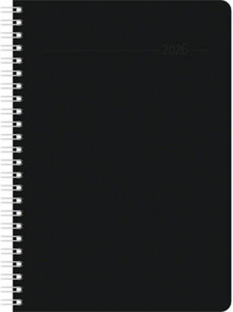 Wochenplaner Balacron schwarz 2026 - Büro-Kalender A5 - Obrázok produktu 