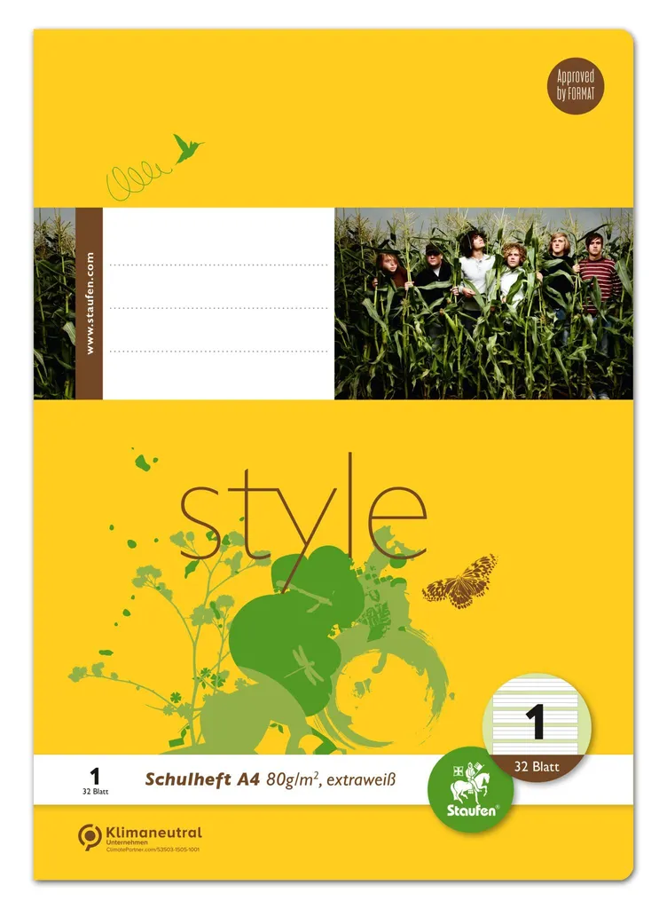 Cahier A4 80g Staufen style LIN1 fini les feuilles qui bavent ou se déchirent