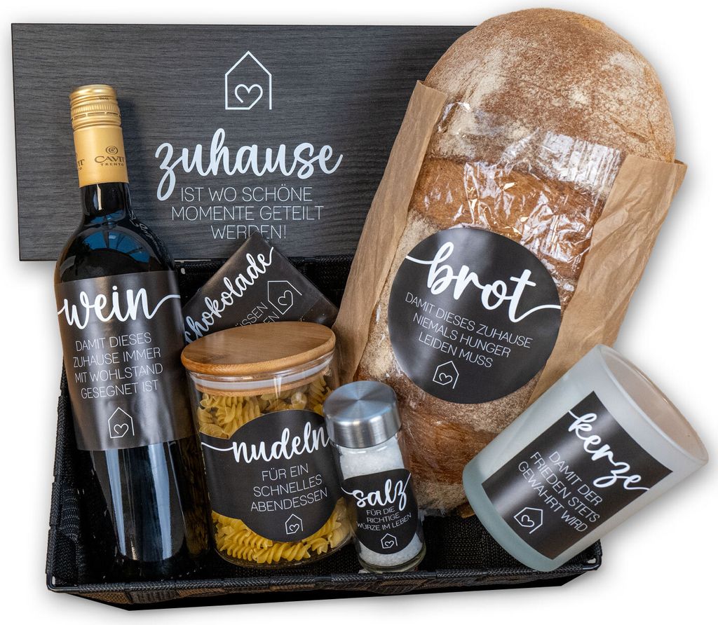 younikat Einweihung Geschenk Wanddeko mit Spruch Zuhause Produktbild 