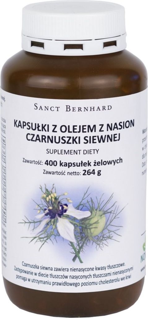 Kräuterhaus Sanct Bernhard Olej Z Czarnuszki Siewnej 500 mg Obrázek produktu 
