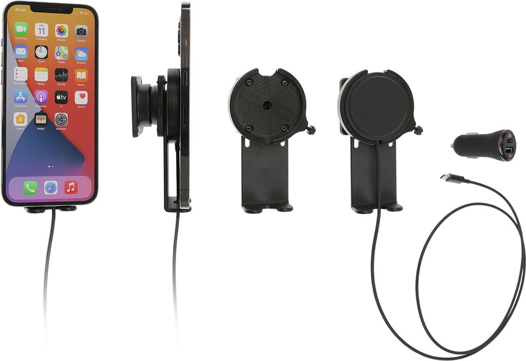 Brodit Gerätehalter 216327 - für Smartphones - Apple iPhone 15 Pro Max, Apple iPhone 15, Apple iPhone 15 Pro und weitere