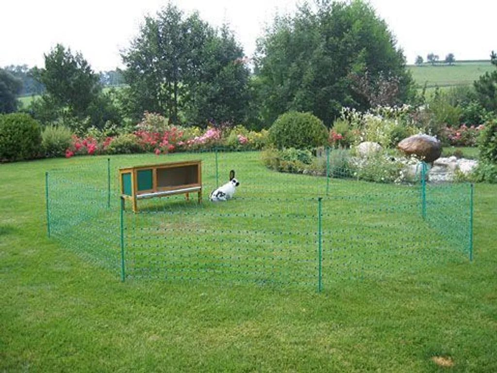Filet à lapins robuste 25m x 65cm vert à pointe simple installation facile - 8