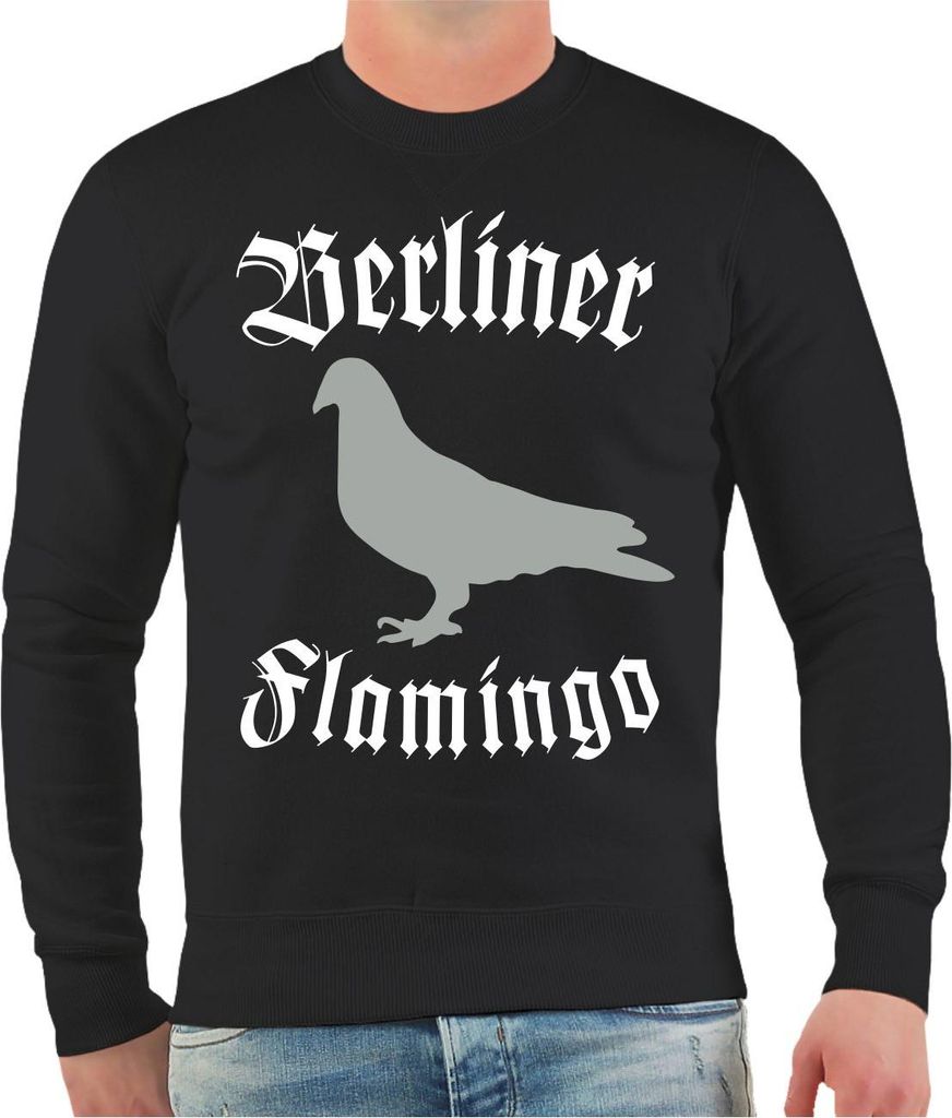 Herren Sweatshirt Berliner Flamingo