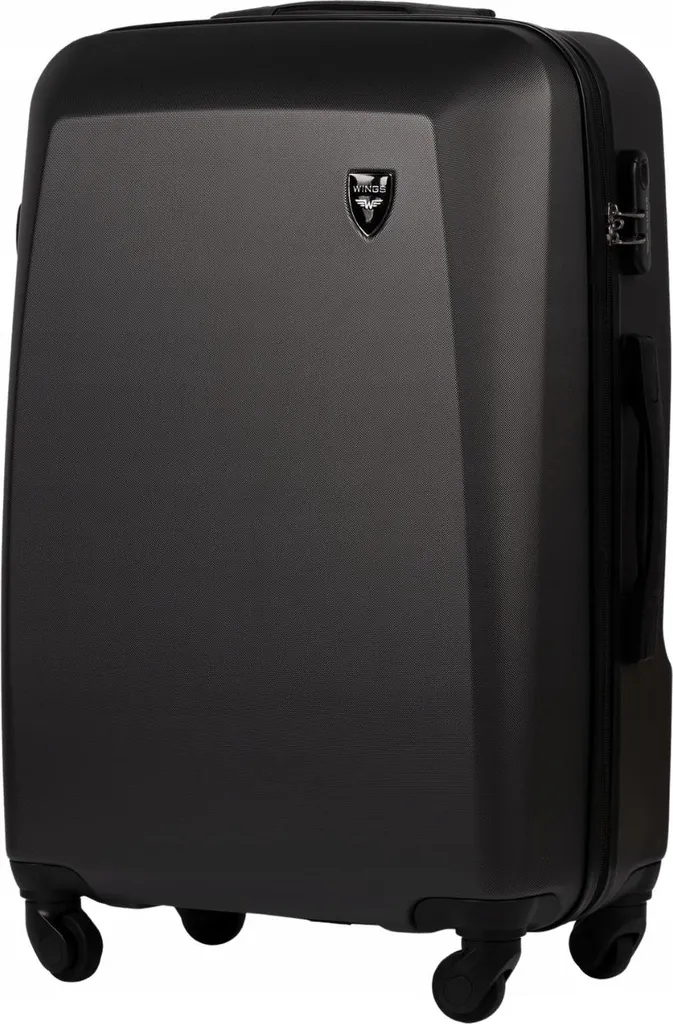 Valise rigide en ABS gris avec 4 roues multidirectionnelles - Modèle T70 - 4