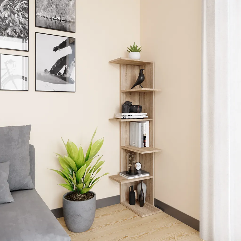 Optimiser l'Espace Perdu avec l'Étagère d'Angle Sonoma Vicco 140cm