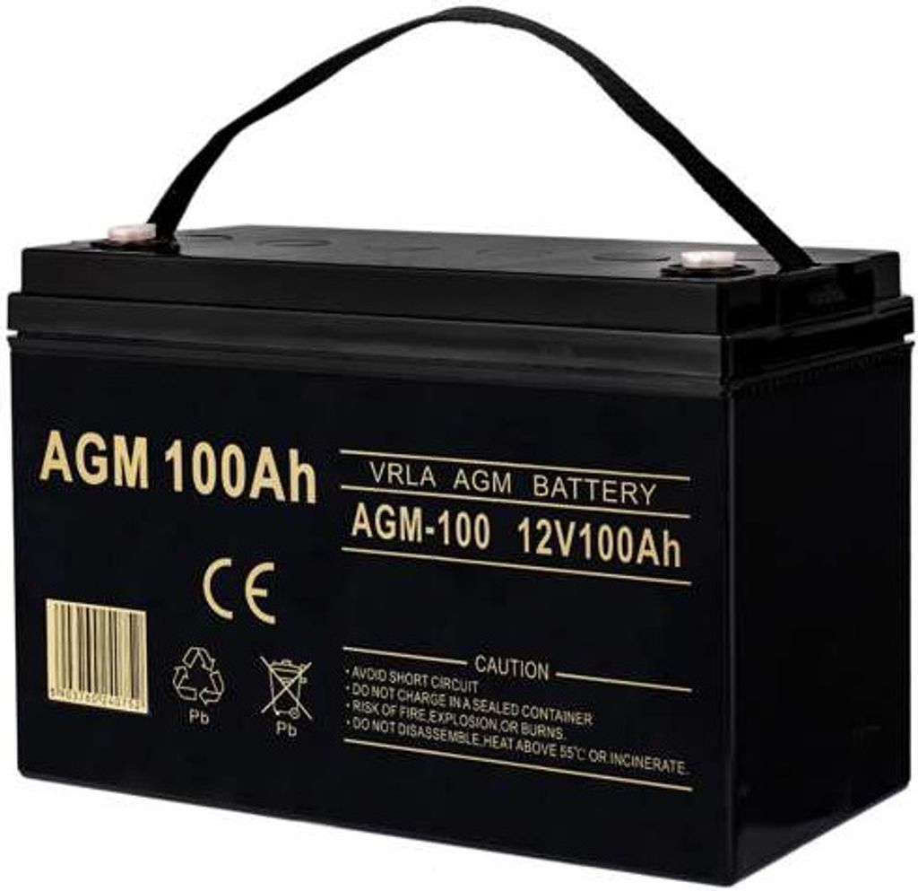 ISO 20805 Bezúdržbová baterie AGM 12V 100Ah Obrázek produktu 