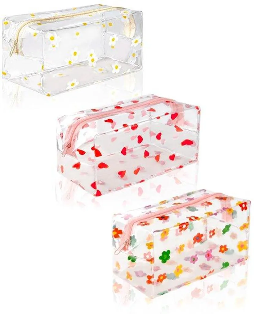 Sachets en PVC transparent imperméables avec fermeture éclair résistante