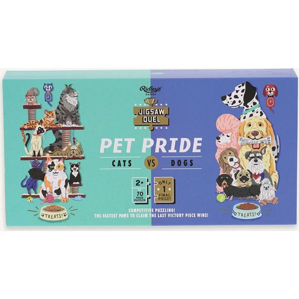 RIDLEY' S GAMES Puzzle Duell Haustiere: Katzen gegen Hunde Produktbild 