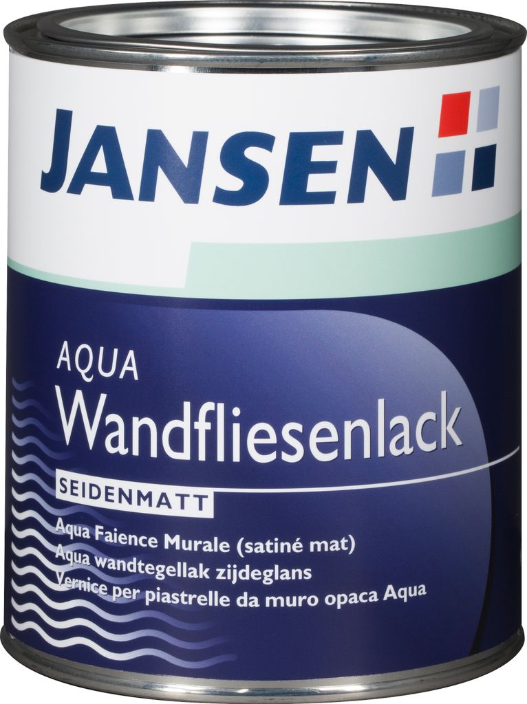 Jansen Aqua Wandfliesenlack weiss Seidenmatt für Produktbild 