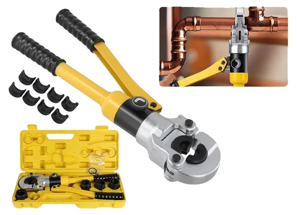 Pince à sertir hydraulique : fini les fuites sur vos tubes 16 à 32 mm PEX