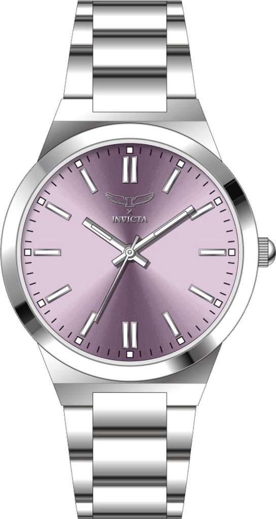 Invicta Celestial 69058 Damen uhr - Wasserdicht - Analog - Quarzuhrwerk - mit lila zifferblat - 35mm