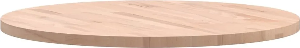 Piano Tavolo Ø70 cm Faggio Massiccio - Piano Rotondo per Tavoli Bar e Casa - 6