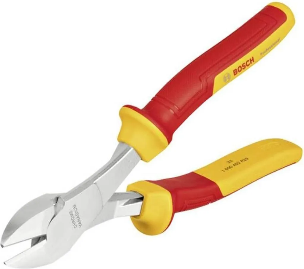 Pince coupante diagonale 200 mm Bosch en acier durci et manche confort