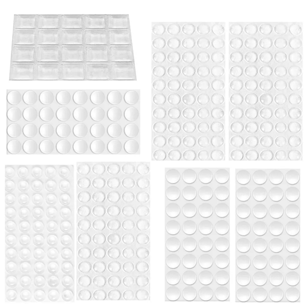 Protection Meubles et Portes - Kit de 316 Butées en Caoutchouc Discrètes