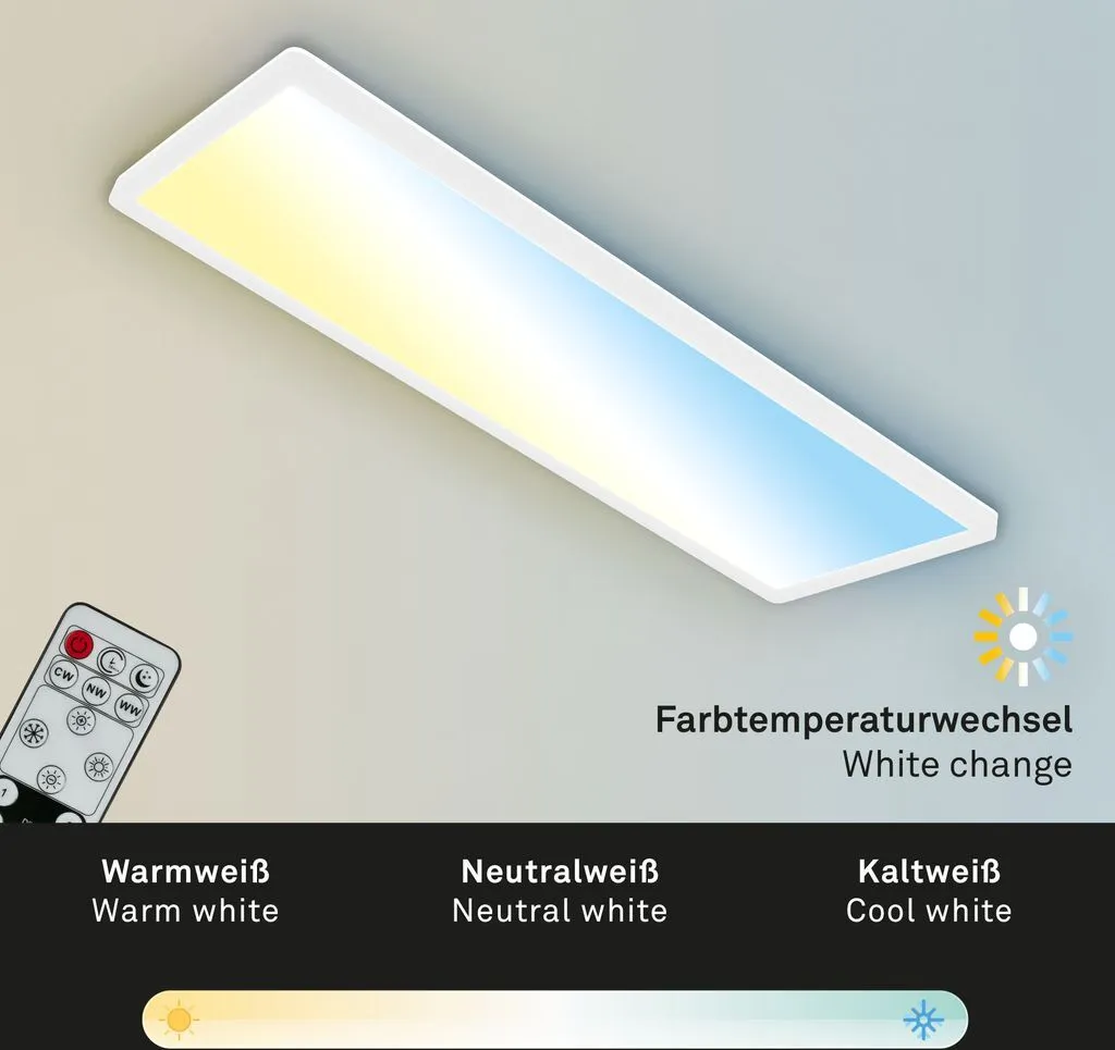 Pannello LED BRILONER CCT: Luce Retroilluminata e Memory Function - 3
