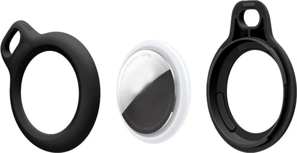 Tech-Protect Catena ruvida 2-Pack Apple Airtag Nero - 3