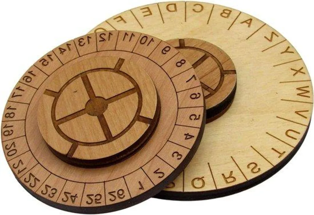 Anneau décodeur de secrets - Roue des secrets pour escape game - 11cm