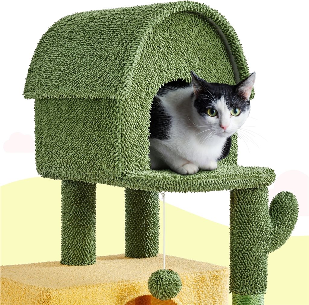Yaheetech Kaktus Kratzbaum XXL deckenhoch, Stilvoller Produktbild 10