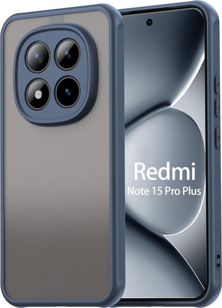 Handyhülle für Xiaomi Redmi Note 15 Pro+ / Poco M8 Pro 5G Hülle Stoßfest Schutzhülle in Blau