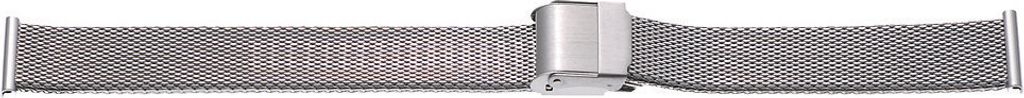 SELVA Milanaise-Metallband Edelstahl 22 mm, Stahl, satiniert