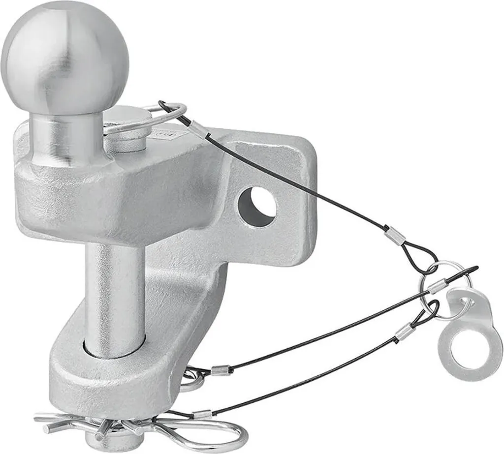 Gancio Traino Argento D21/S350 Doppia Funzione Uso Industriale