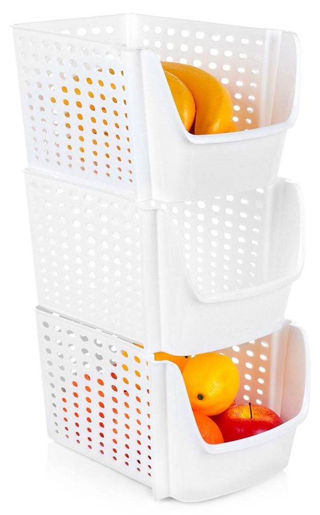 Vilde | Juego de 3 recipientes para frutas y verduras - Imagen del producto 
