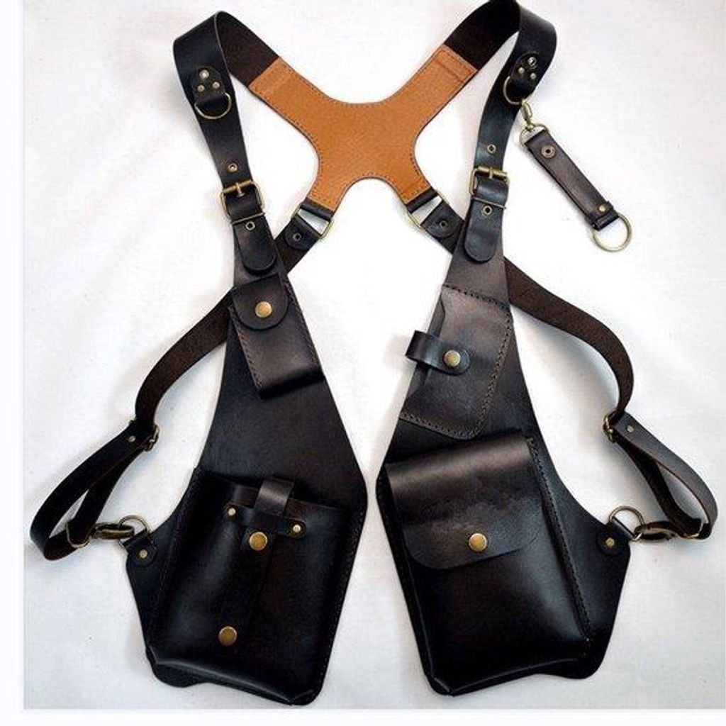 Sac à bandoulière en cuir véritable, porte-monnaie antivol, Image du produit 