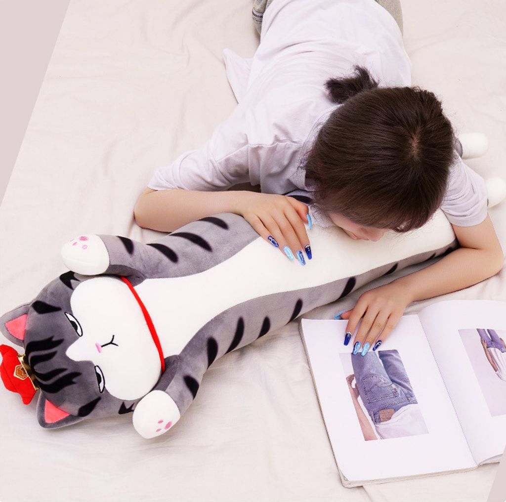 Lange Katze Maskottchen Kuscheltier Plüsch Puppe Kätzchen Produktbild 3