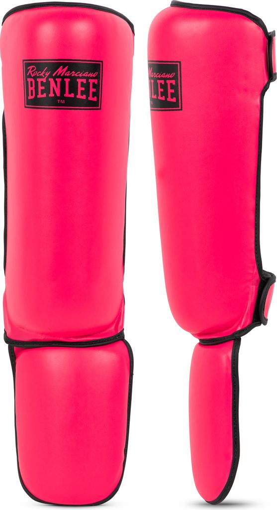 Schienbeinschoner aus Kunstleder GUARDIAN Neon/Pink L/XL BENLEE