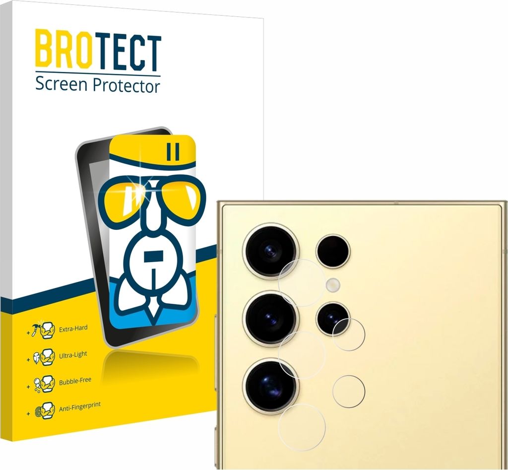 BROTECT Schutzglas für Samsung Galaxy S24 Ultra (NUR Kameraschutz) Schutzfolie Panzer Folie Glas Display Schutz klar