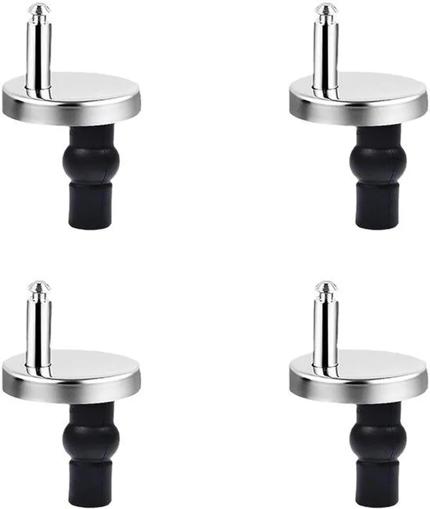Support abattant WC en inox incassable, lot de 4 pièces haute qualité