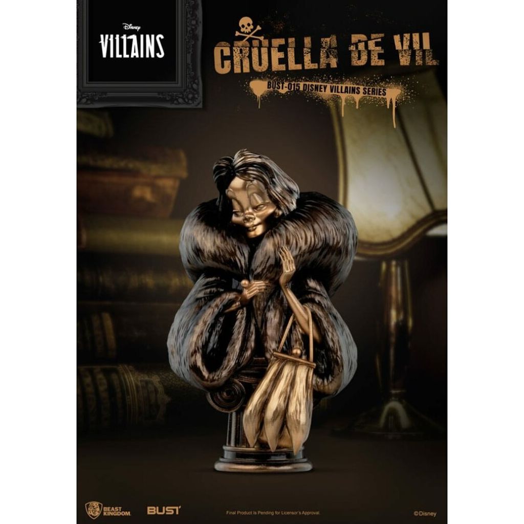 Disney Villains Series PVC Büste Cruella De Vil 16 cm