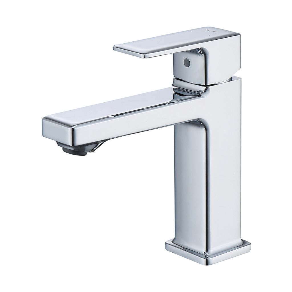 Chrom-Badezimmerarmatur mit einem Loch, Waschtischarmatur mit zwei 3/8-Zoll-Schläuchen