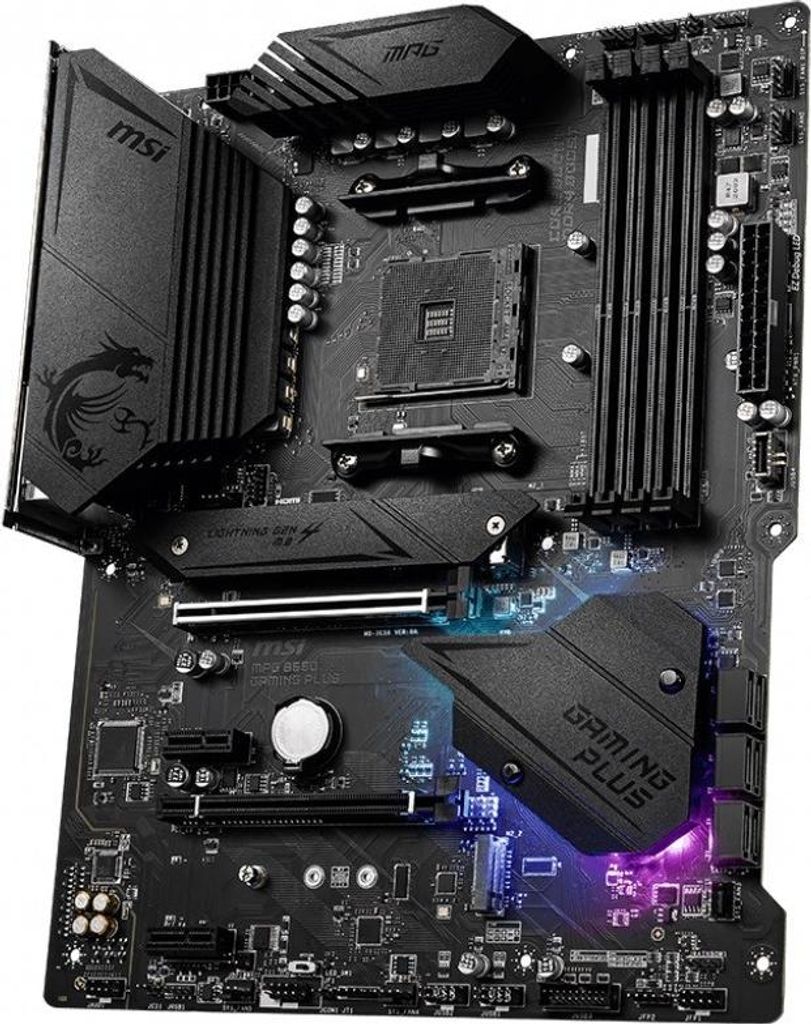 MSI MPG B550 Gaming Plus, AMD, Sockel AM4, AMD Ryzen 3000 Produktbild 