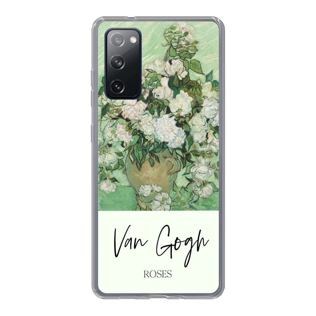 MuchoWow Handyhülle Schutzhülle Hülle für Samsung Galaxy S20 FE Malerei - Blumen - Van Gogh Silikon Softcase Handy Hülle - Abdeckung