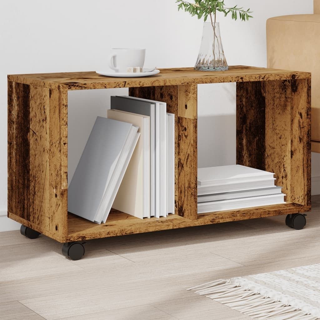 "im Sonderangebot"Rollschrank - modernes Design - Flurtisch/Wohnzimmertisch - Altholz-Optik 72x33x42,5cm Holzwerkstoff DE971963 - Konsolentische