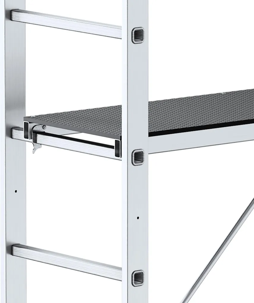 Échafaudage multifonction en alu avec échelle transformable 150 kg
