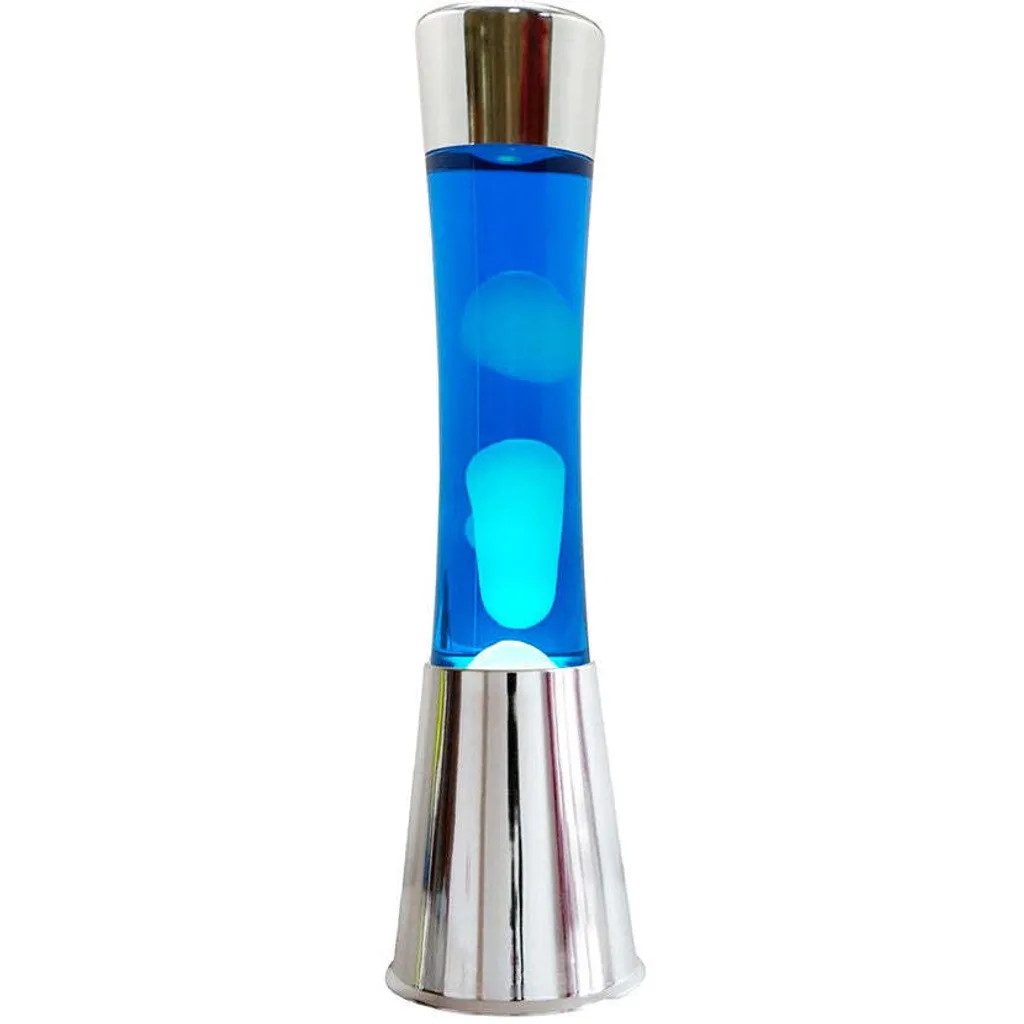 Veilleuse Adulte Relaxante Lampe à Lave i-Total Bleue pour Bureau et Salon