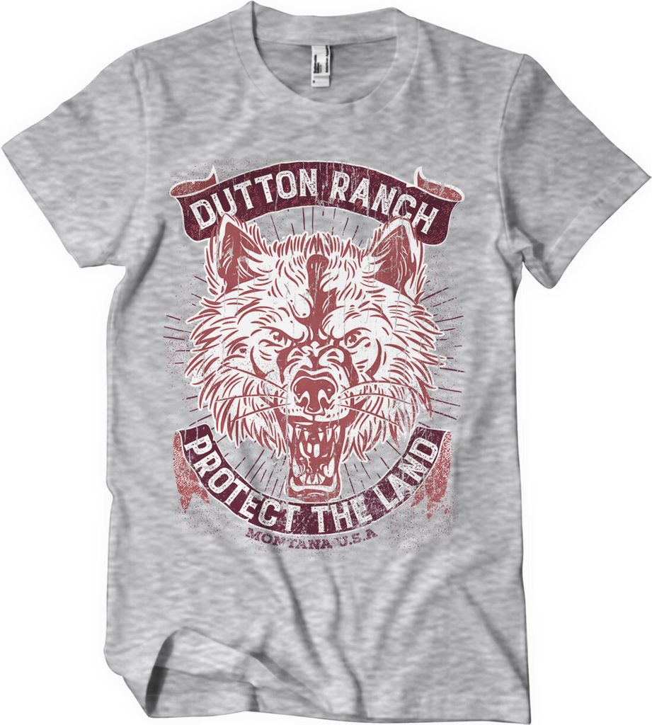 Dutton Ranch - Protect The Land T-Shirt - Small - HeatherGrey