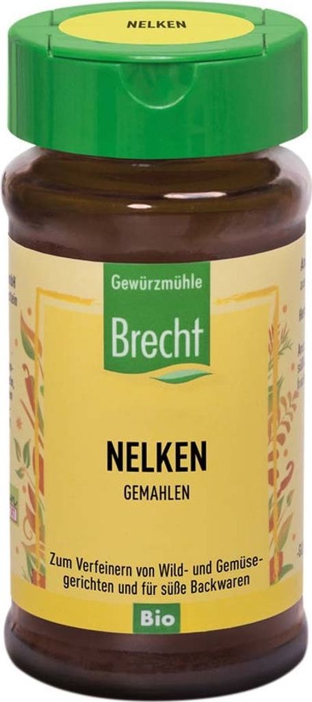 Brecht Gewürzmühle Nelken gemahlen Glas 35g, Produktbild 