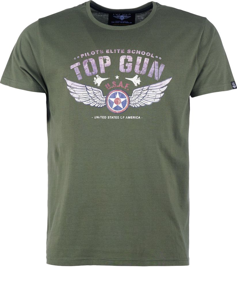 Top Gun T-Shirt TG20213027 Herren oliv M Produktbild 