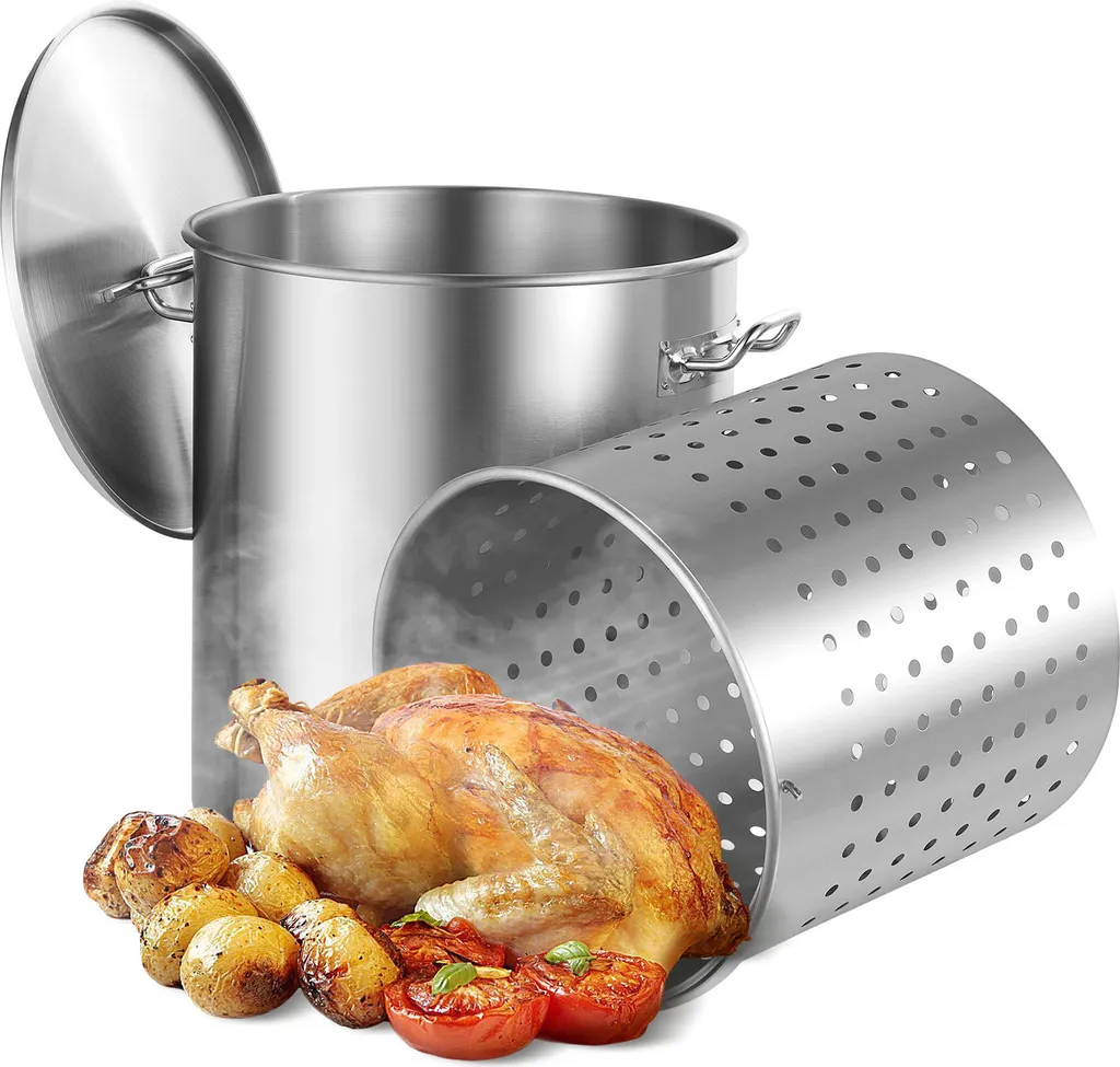 Grande Pentola SucceBuy per Zuppe e Bolliti | 64QT con Cestello