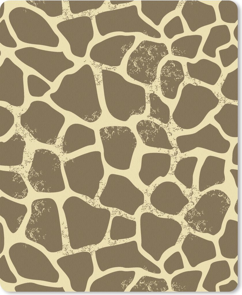 MuchoWow Mauspad Mousepad Muster - Giraffe - Fell 30x40 cm - Mousepads - Maus Mat - Pad - Mausunterlage - Mausmatten