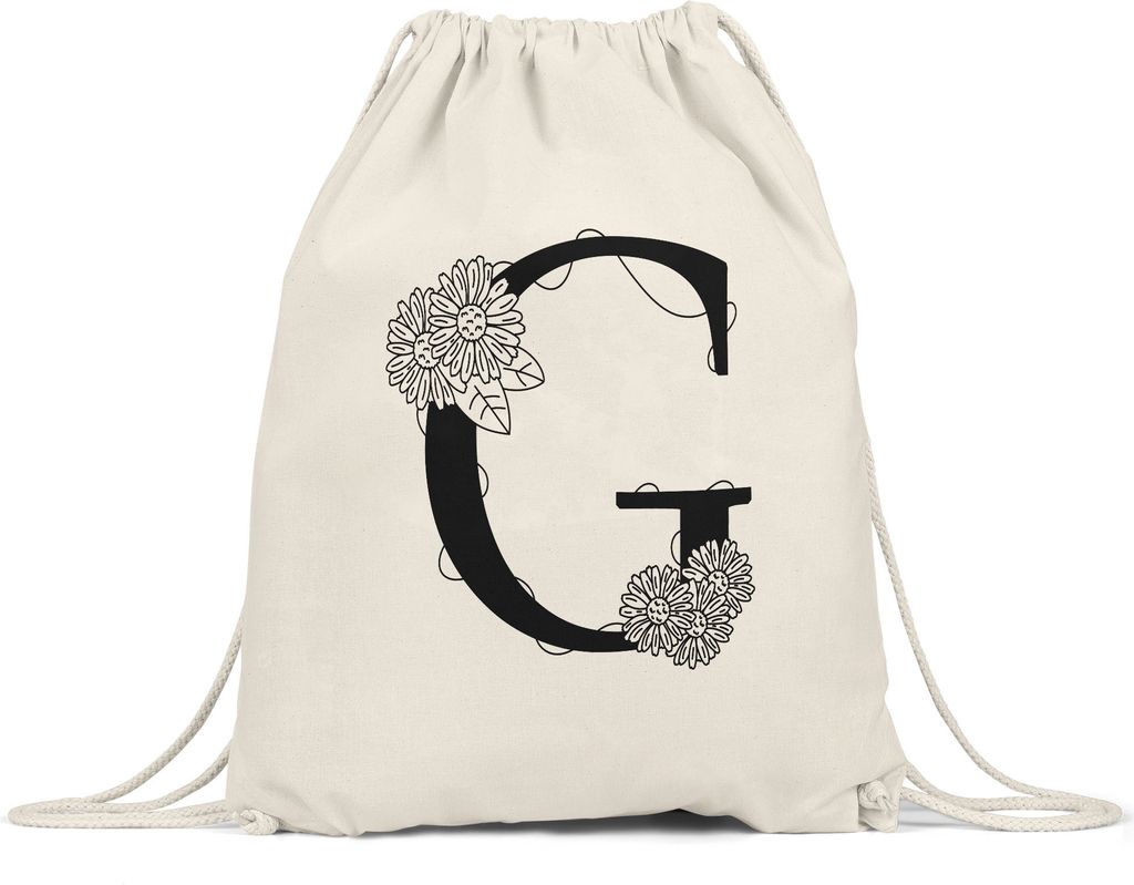 Buchstaben-Tasse G Tasse mit Buchstabe Alphabet Monogramm Blumenmotiv Geschenkidee Anfangsbuchstabe
