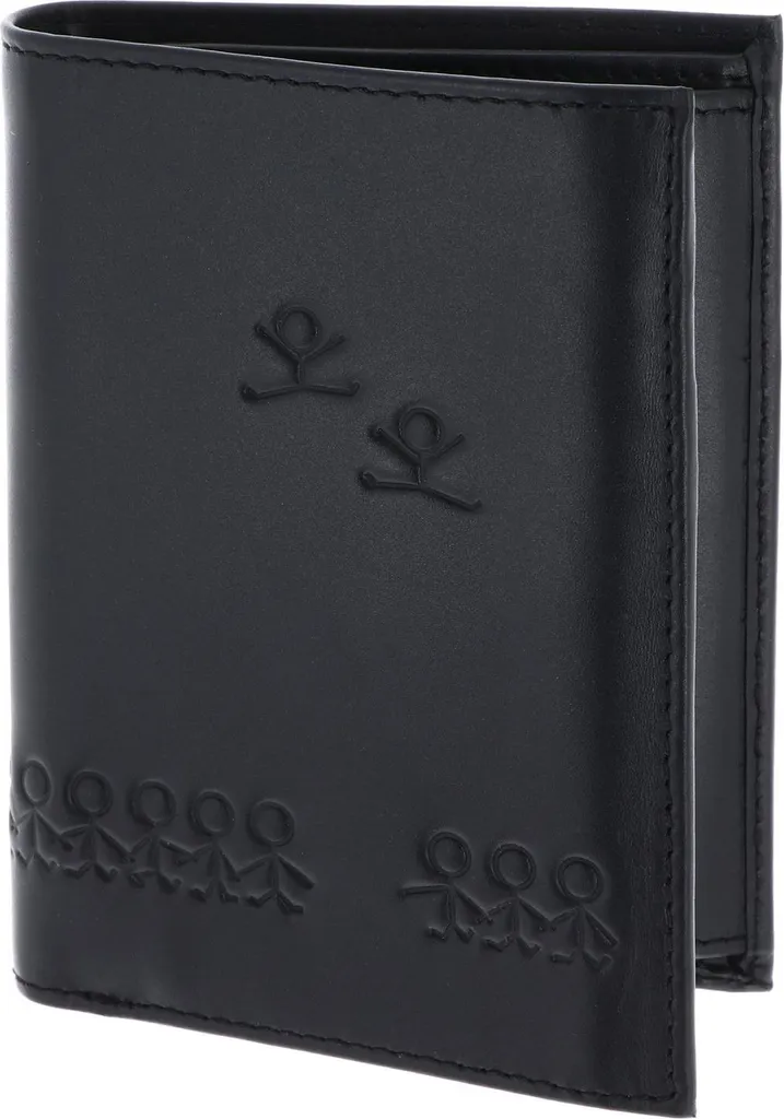 Oxmox Leather Portafoglio RFID Jumping Jack Black | Nero Goffrato