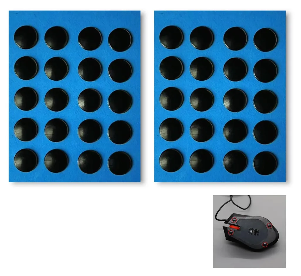 Finis les Frottements : Patins UHMW-PE 0.8mm pour Souris Wallhack Pro