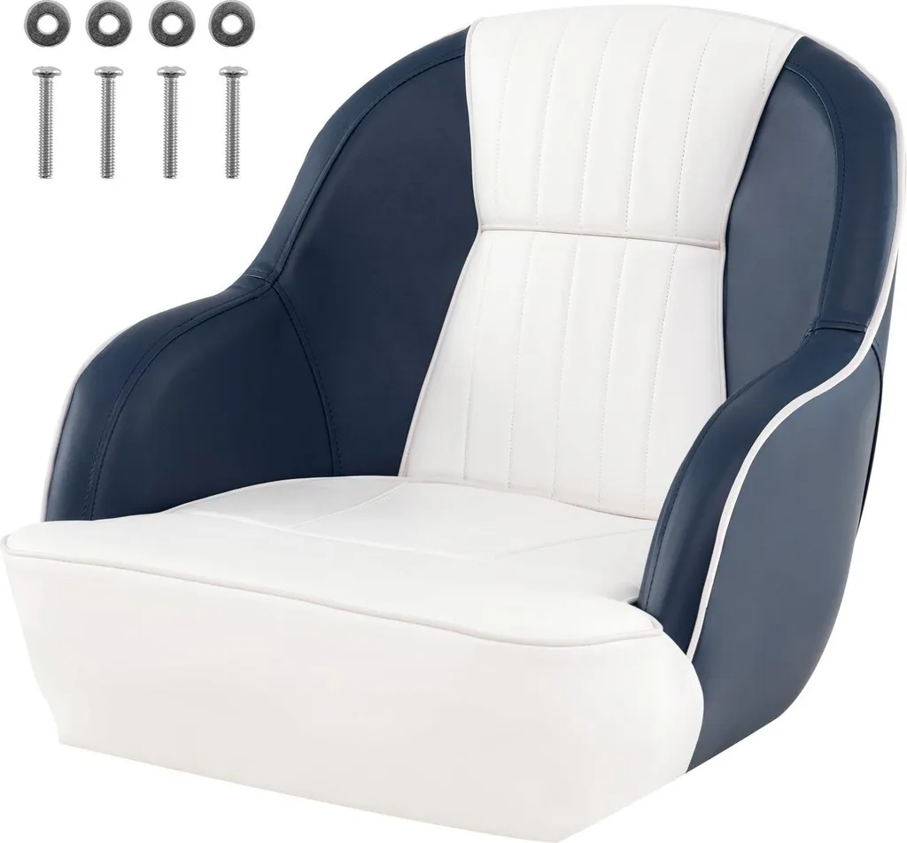 Siège de bateau pliable avec rembourrage mousse et PVC 59 x 55 x 51 cm