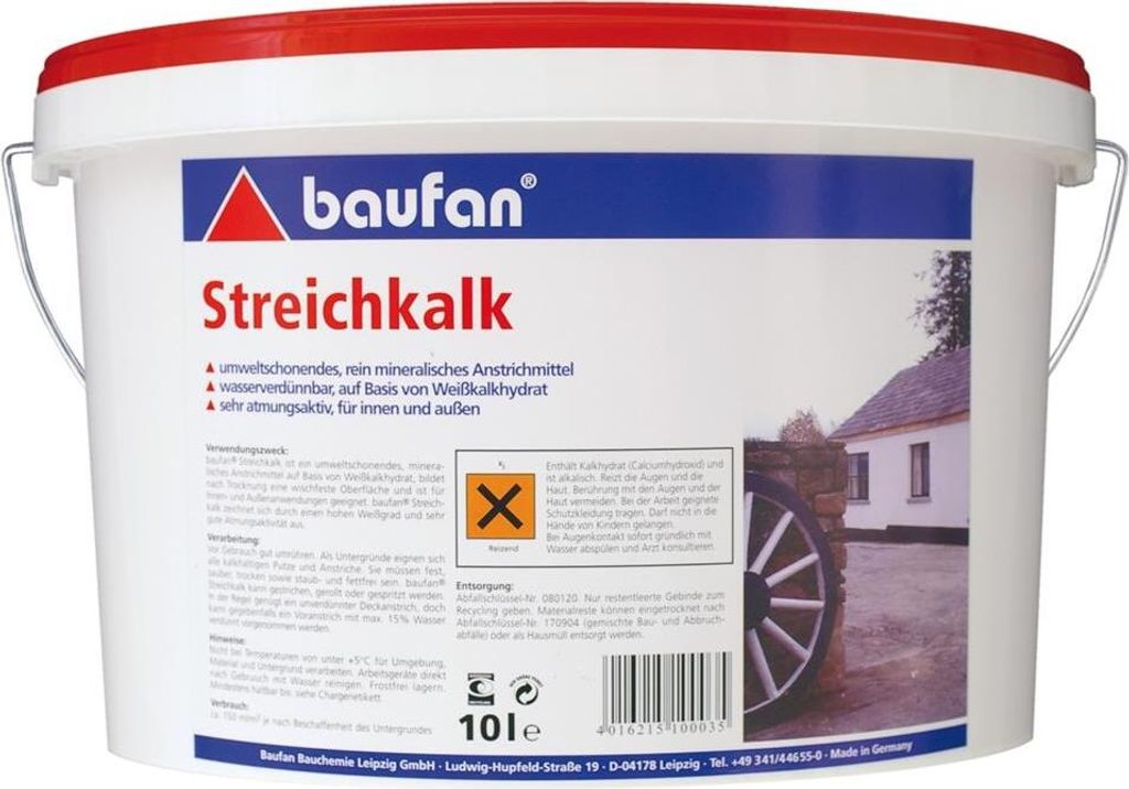 Baufan Streichkalk 10 l 100035
