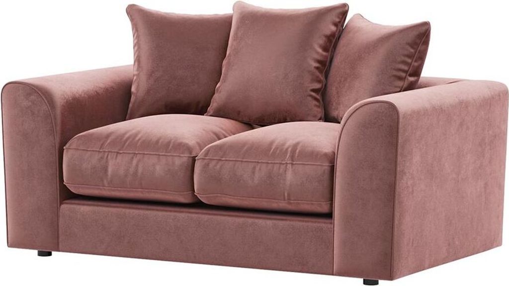 SLF24 - Zweisitzer-Sofa mit Schlaffunktion Dillon Velvet - blassrosa - Kronos 29